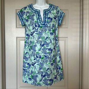 Vineyard Vines Women’s Cordia Bird Floral Embroidered Tunic Dress Size 0
